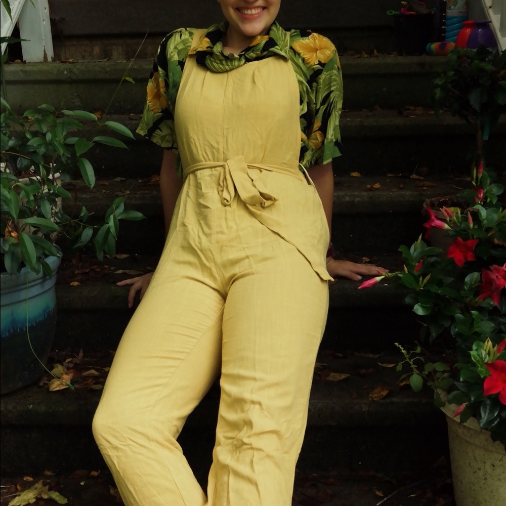 BRAND NEW Yellow Cloth Overalls
